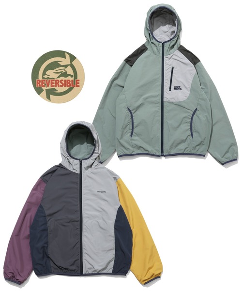 KRIFF MAYER（クリフメイヤー）の「ひっくりライトジャケット（マウンテンパーカー・メンズ・ネイビー/ベージュ/ブルー/グレー・X-LARGE/LARGE/MEDIUM）」の18枚目の写真