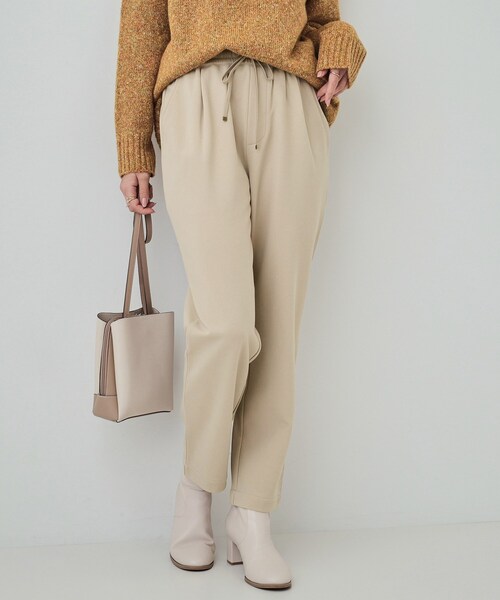 SHOO・LA・RUE(シューラルー)の「◆【洗える/SS-3L/あったか】スマートに見える 裏起毛イージーパンツ(その他パンツ・レディース・ブラック/ベージュ/チャコールグレー/ブルー・03/04/05/10/01/02)」の4枚目の写真