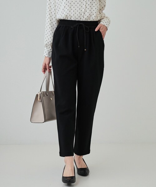 SHOO・LA・RUE(シューラルー)の「◆【洗える/SS-3L/あったか】スマートに見える 裏起毛イージーパンツ(その他パンツ・レディース・ブラック/ベージュ/チャコールグレー/ブルー・03/04/05/10/01/02)」の2枚目の写真