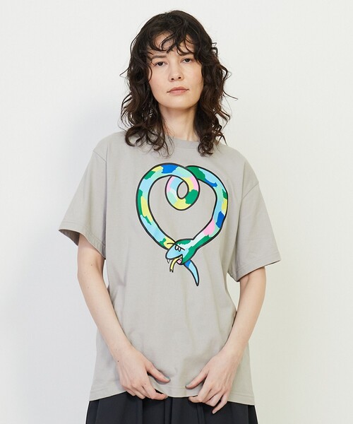 FRAPBOIS(フラボア)の「ETO-T’25 Tシャツ(Tシャツ/カットソー・レディース・ネイビー/ホワイト/グレー・1/2)」の3枚目の写真