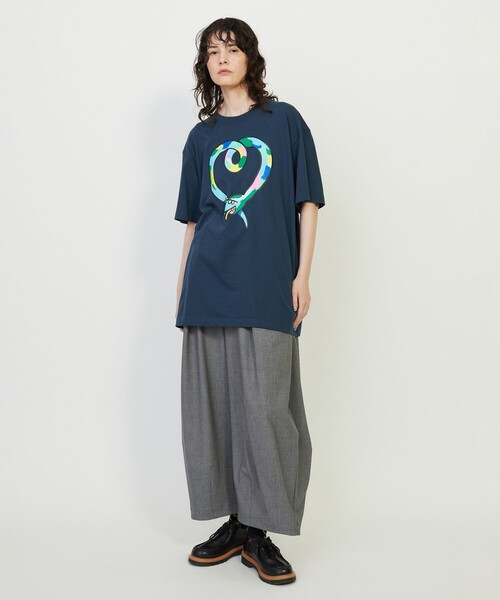 FRAPBOIS(フラボア)の「ETO-T’25 Tシャツ(Tシャツ/カットソー・レディース・ネイビー/ホワイト/グレー・1/2)」の8枚目の写真