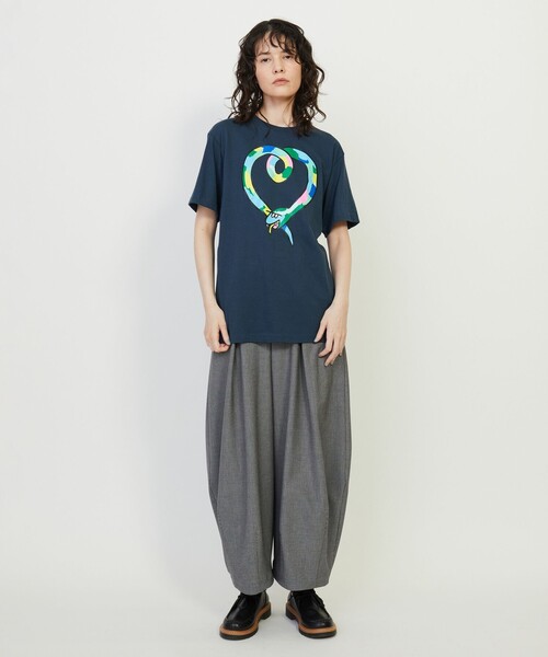 FRAPBOIS(フラボア)の「ETO-T’25 Tシャツ(Tシャツ/カットソー・レディース・ネイビー/ホワイト/グレー・1/2)」の9枚目の写真
