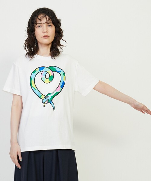FRAPBOIS(フラボア)の「ETO-T’25 Tシャツ(Tシャツ/カットソー・レディース・ネイビー/ホワイト/グレー・1/2)」の14枚目の写真