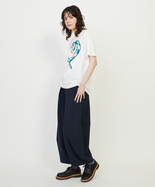 FRAPBOIS(フラボア)の「ETO-T’25 Tシャツ(Tシャツ/カットソー・レディース・ネイビー/ホワイト/グレー・1/2)」の16枚目の写真