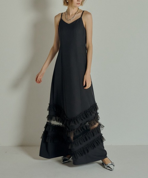 et.UNiVER Transparent hem setup ドレス 結婚式 Transparent hem setup dress（ドレス）｜et.UNiVER（エトユニベール