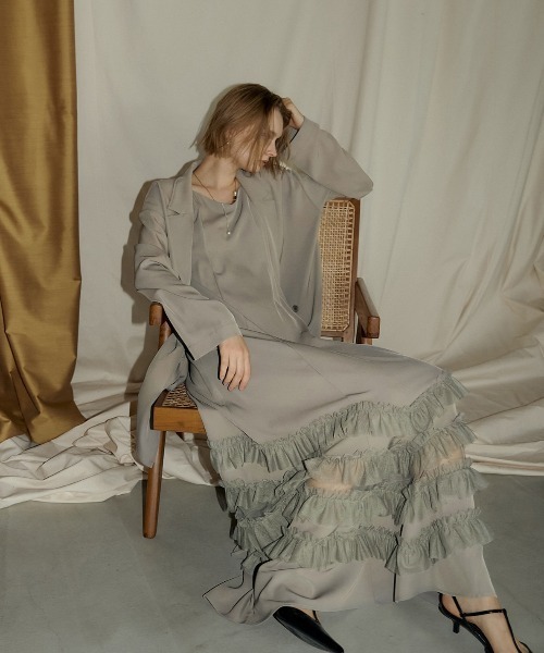 et.UNiVER Transparent hem setup ドレス 結婚式 Transparent hem setup dress（ドレス）｜et.UNiVER（エトユニベール