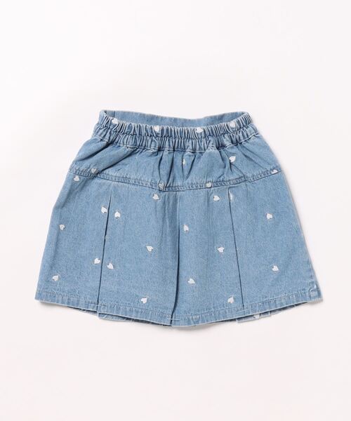 PINKHUNT（ピンクハント）の「PINKHUNT ピンクハント ハート刺繍 デニムスカート 0181K（デニムスカート・キッズ・ブルー/ブラック・120cm/130cm/140cm/150cm/160cm）」の9枚目の写真