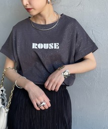 [nenom/ネノム] ロゴプリント グリッターＴシャツ