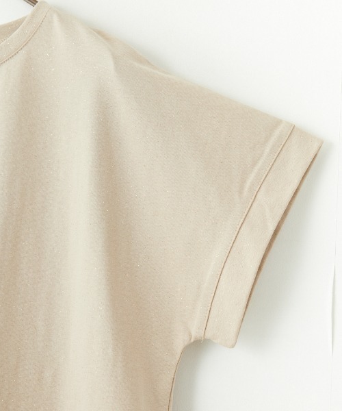 nenom（ネノム）の「[nenom/ネノム] ロゴプリント グリッターＴシャツ（Tシャツ/カットソー・レディース・チャコールグレー/オフホワイト/ベージュ・F）」の18枚目の写真
