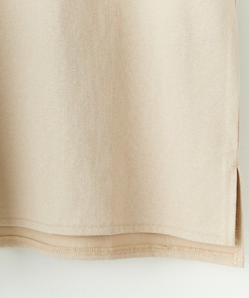 nenom（ネノム）の「[nenom/ネノム] ロゴプリント グリッターＴシャツ（Tシャツ/カットソー・レディース・チャコールグレー/オフホワイト/ベージュ・F）」の19枚目の写真