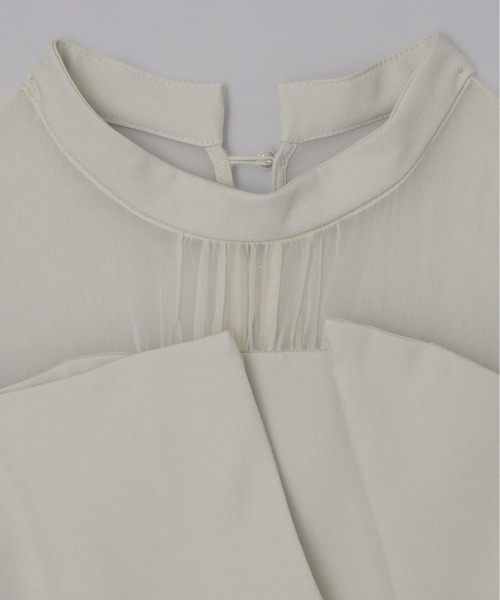 Olu.（オルドット）の「オーガンジードッキングオールインワン（つなぎ/オールインワン・レディース・アイボリー/チャコールグレー・FREE）」の20枚目の写真