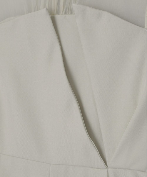 Olu.（オルドット）の「オーガンジードッキングオールインワン（つなぎ/オールインワン・レディース・アイボリー/チャコールグレー・FREE）」の22枚目の写真