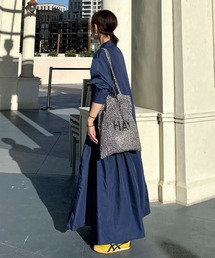 CORNERS（コーナーズ）の「【CORNERS by KR】長袖サイドギャザーシャツワンピース（シャツワンピース）」