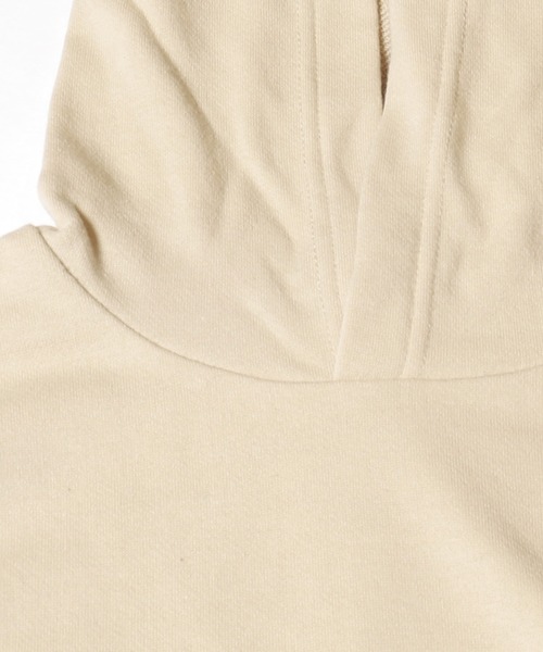 coca（coca）（コカ）の「キッズ　裏毛胸刺繍プルパーカー（パーカー・キッズ・チャコール/ベージュ・150/140/130/120）」の14枚目の写真