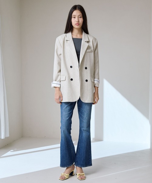 FOREVER 21（フォーエバー トゥエンティーワン）の「【2025SS】フレアデニム（デニムパンツ・レディース・ネイビー/グレー/ブルー・SMALL/MEDIUM/LARGE）」の12枚目の写真