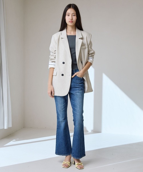 FOREVER 21（フォーエバー トゥエンティーワン）の「【2025SS】フレアデニム（デニムパンツ・レディース・ネイビー/グレー/ブルー・SMALL/MEDIUM/LARGE）」の13枚目の写真