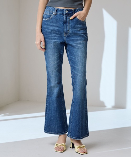 FOREVER 21（フォーエバー トゥエンティーワン）の「【2025SS】フレアデニム（デニムパンツ・レディース・ネイビー/グレー/ブルー・SMALL/MEDIUM/LARGE）」の16枚目の写真