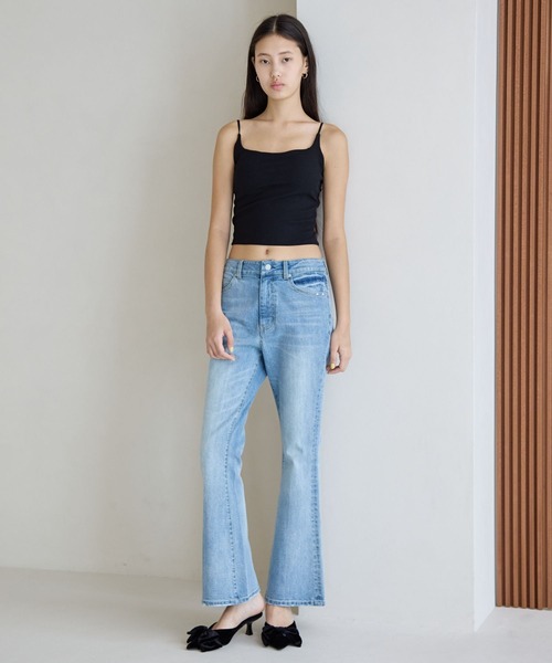 FOREVER 21（フォーエバー トゥエンティーワン）の「【2025SS】フレアデニム（デニムパンツ・レディース・ネイビー/グレー/ブルー・SMALL/MEDIUM/LARGE）」の10枚目の写真