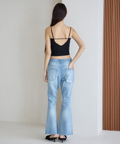 FOREVER 21（フォーエバー トゥエンティーワン）の「【2025SS】フレアデニム（デニムパンツ・レディース・ネイビー/グレー/ブルー・SMALL/MEDIUM/LARGE）」の11枚目の写真