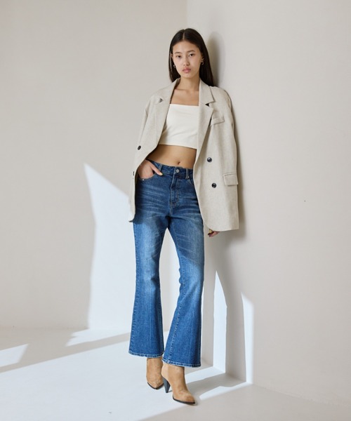 FOREVER 21（フォーエバー トゥエンティーワン）の「【2025SS】フレアデニム（デニムパンツ・レディース・ネイビー/グレー/ブルー・SMALL/MEDIUM/LARGE）」の7枚目の写真