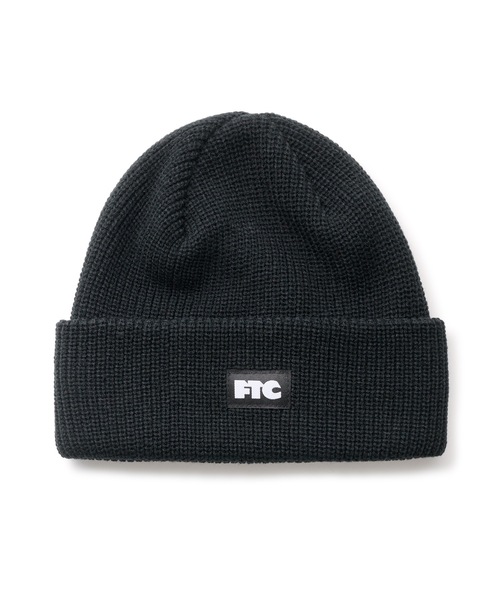 FTC（エフティーシー）の「BOX LOGO BEANIE（ニットキャップ/ビーニー・メンズ・オレンジ/オリーブ/ブラック・FREE）」の2枚目の写真