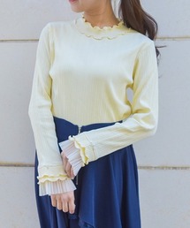 axes femme | プリーツチュールメロープルオーバー(Tシャツ/カットソー)