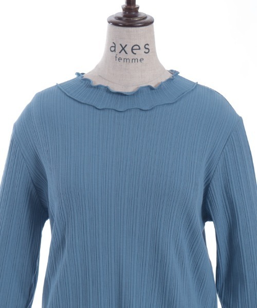 axes femme（アクシーズファム）の「プリーツチュールメロープルオーバー（Tシャツ/カットソー・レディース・ピンク/ブルー/ブラック/イエロー/キナリ・FREE）」の16枚目の写真