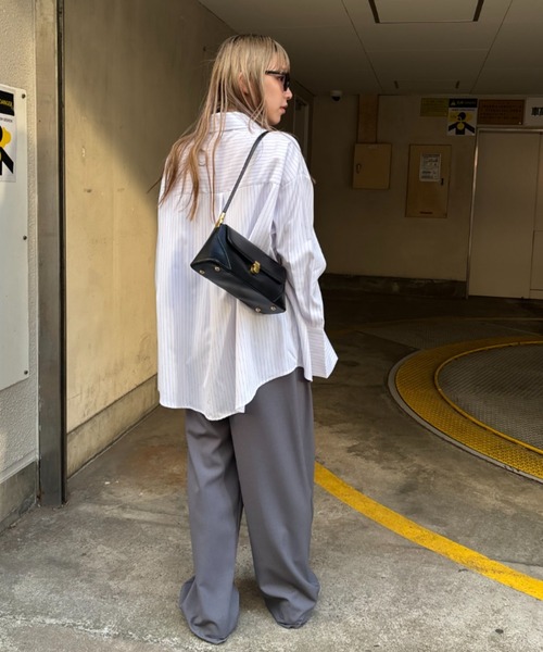 ABYS(アビス)の「BIGポケットオーバーサイズストライプシャツ(シャツ/ブラウス・レディース・ブルー/ホワイト・FREE)」の22枚目の写真