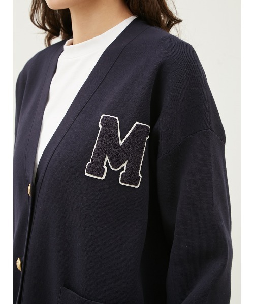 Mila Owen（ミラオーウェン）の「アップリケデザイン金釦Vネック