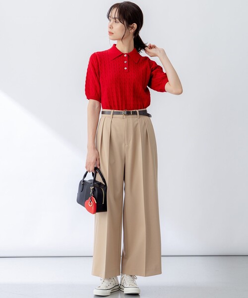 noble ポロ襟ニット　美品 b2112-013616_1.jpg