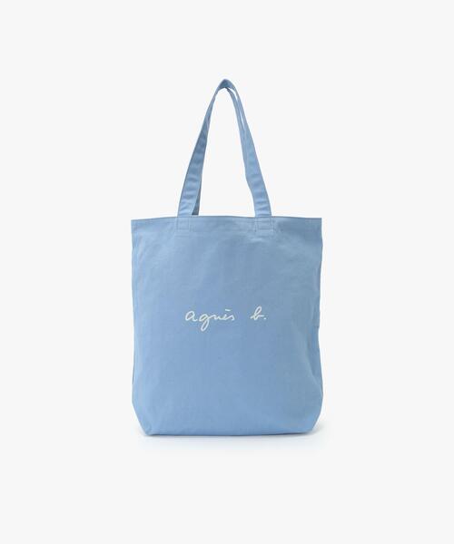 超美品✨️値下げ中✨️☆agnes b.かごバッグ トートバッグ ブルー 青☆ 未使用品 agnes b. アニエスベー スクエアミニトート かごバッグ