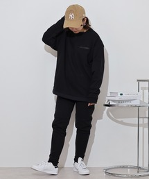 MMMM（エムエムエムエム）の「MMMM フレンチテリー/ナイロン/ブロッキングセットアップ/クルーネックスウェット/パンツ（セットアップ）」