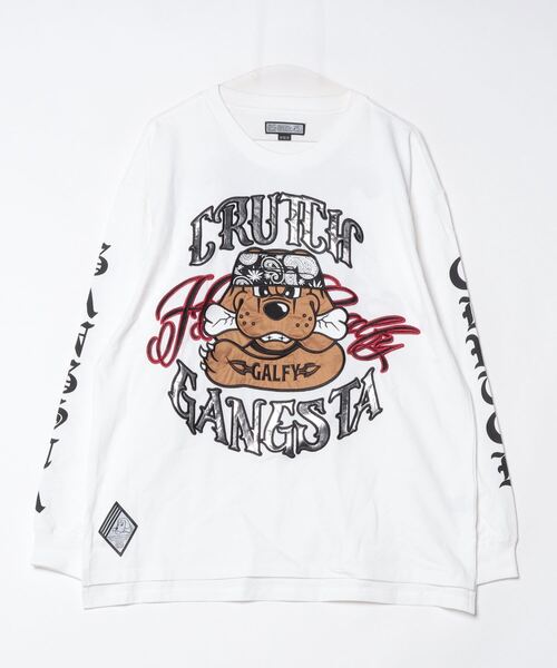 GALFY(ガルフィー)の「『GALFY/ガルフィー』チカーノがるTee(Tシャツ/カットソー・レディース・オレンジ/ブラック/ホワイト・XL/L)」の22枚目の写真