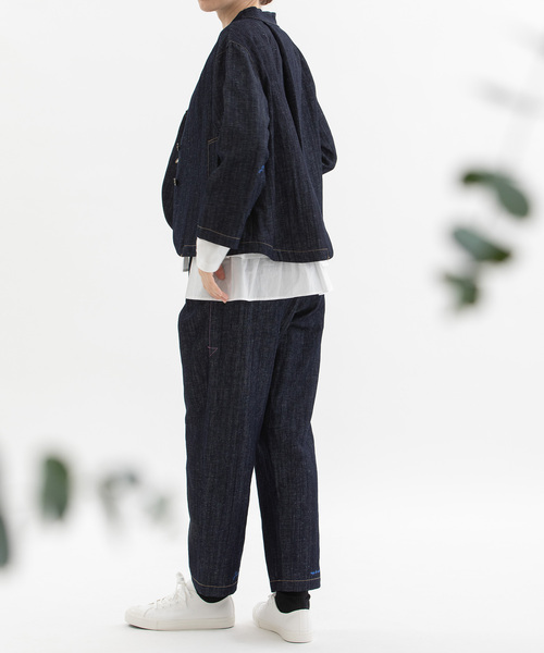 nop de nod（ノップドゥノッド）の「コットンリネンバックヘムロゴパンツ（その他パンツ・レディース・ブラック/インディゴブルー/キナリ・M）」の20枚目の写真
