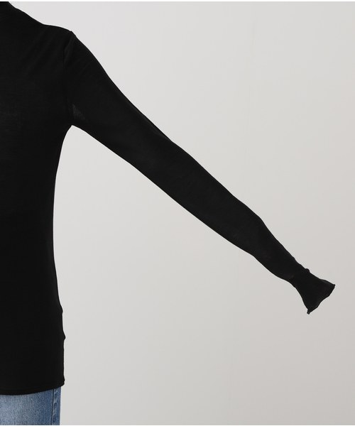 JOURNAL STANDARD LUXE（ジャーナルスタンダード　ラックス）の「シアージャージ タートルネックプルオーバー（Tシャツ/カットソー・レディース・ホワイト/ブラック/イエロー・FREE）」の11枚目の写真