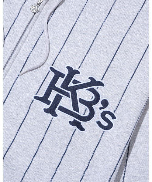 セール】STRIPE SWEAT FULL ZIP HOODIE（パーカー）｜KEBOZ