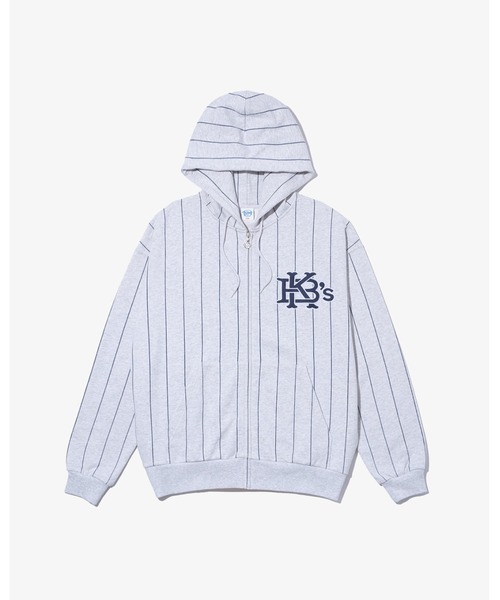【残りわずか】 セール】STRIPE HOODIE（パーカー）｜KEBOZ ZIP FULL SWEAT トップス