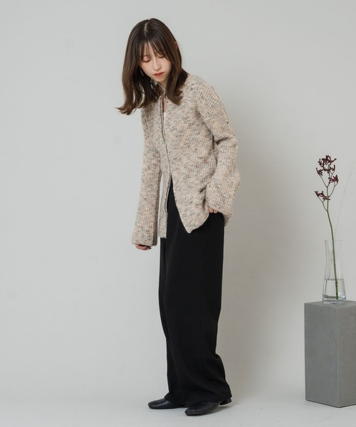 raffime（ラフィミー）の「フロントタックベルト付きスラックス（スラックス・レディース・アイボリー/ブラック・フリー）」の22枚目の写真