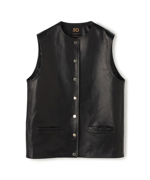 定価11万　Littlebig★21SS レザーベスト　黒 定価11万 Littlebig☆21SS レザーベスト 黒 革ベスト 本革
