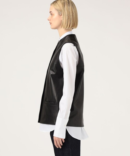 CINQUANTA METAL BUTTON レザーベスト（ベスト）｜CINQUANTA