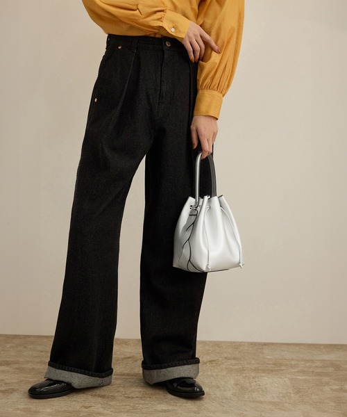 ROPE'(ロペ)の「2WAYドロストレザーバッグ(ショルダーバッグ・レディース・オフホワイト/ベージュ系その他/シルバー・FREE)」の3枚目の写真