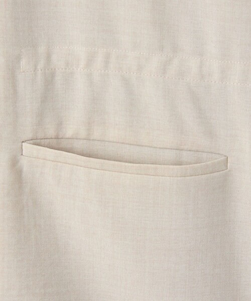 coen（コーエン）の「リネンタッチ ポリエステル ハーフスリーブ ジャケット（セットアップ対応）（テーラードジャケット・レディース・ナチュラル/ブラック・FREE）」の20枚目の写真