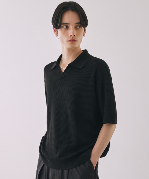 OneMall provides ZOZO products: 【LUENNA】 Skipper Knit Polo Shirt