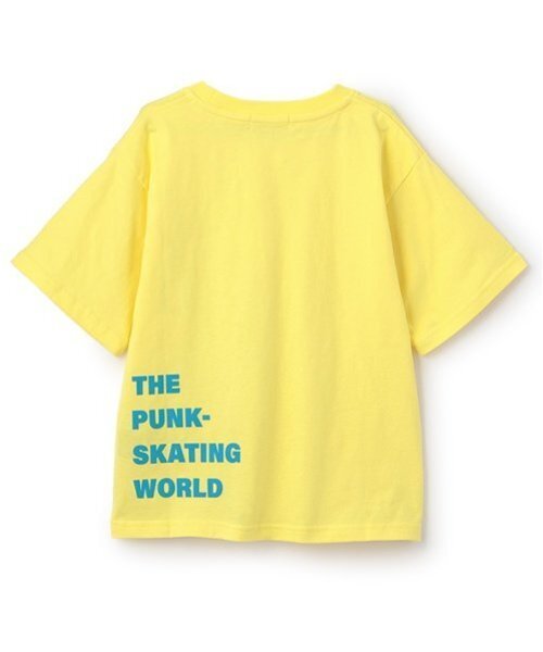 X-girl Stages（エックスガールステージス）の「ビッグミルズロゴ半袖Tシャツ（Tシャツ/カットソー・キッズ・イエロー/スモークピンク/ブラック/ホワイト・120cm/90cm/100cm/80ｃｍ/110cm/130cm/140cm）」の9枚目の写真