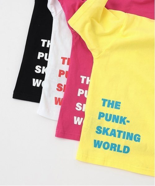 X-girl Stages（エックスガールステージス）の「ビッグミルズロゴ半袖Tシャツ（Tシャツ/カットソー・キッズ・イエロー/スモークピンク/ブラック/ホワイト・120cm/90cm/100cm/80ｃｍ/110cm/130cm/140cm）」の14枚目の写真