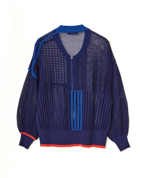 AULA AILA　ニットコンビネーションブルゾン　レイヤード　ファー FUR COMBINATION RIDER'S BLOUSON — aulaaila