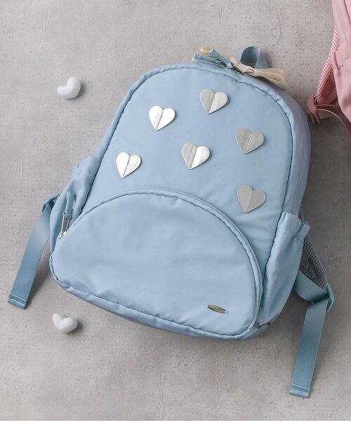 ハート柄水色リュック新品タグ付き