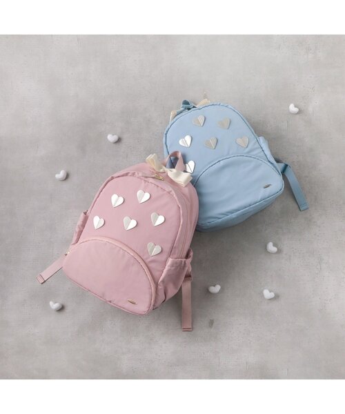 apres les cours（アプレレクール）の「ハートモチーフリュック（バックパック/リュック・キッズ・ピンク/サックスブルー・FREE）」の8枚目の写真