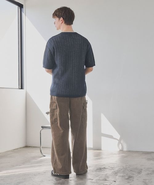 PBLIM（ページボーイリム）の「《UNISEX》ナンバーシシュウニット（ニット/セーター・レディース・アイボリー/ネイビー・FREE）」の7枚目の写真