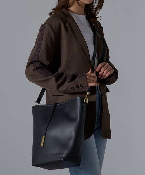 セール】【INNUE】2way ワンハンドルトートバッグ ショルダーバッグ 本